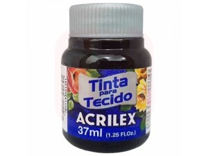 Tinta de Tecido 37ml Preto 520 - Acrilex