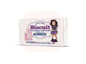 Massa de Biscuit 90g Branco - Acrilex