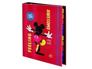 Fichário Colegial com elástico Mickey com 48 Folhas decoradas – 3763
