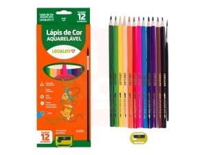 Lápis Aquarelável 12 Cores