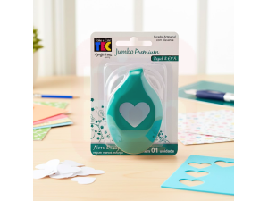 Perfurador de Papel 50mm Formato Coração – Artesanato