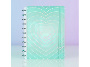 Caderno Inteligente Turquoise Love – Grande 80 folhas